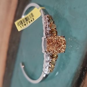 Golden Drusy Quartz bracelet NWT